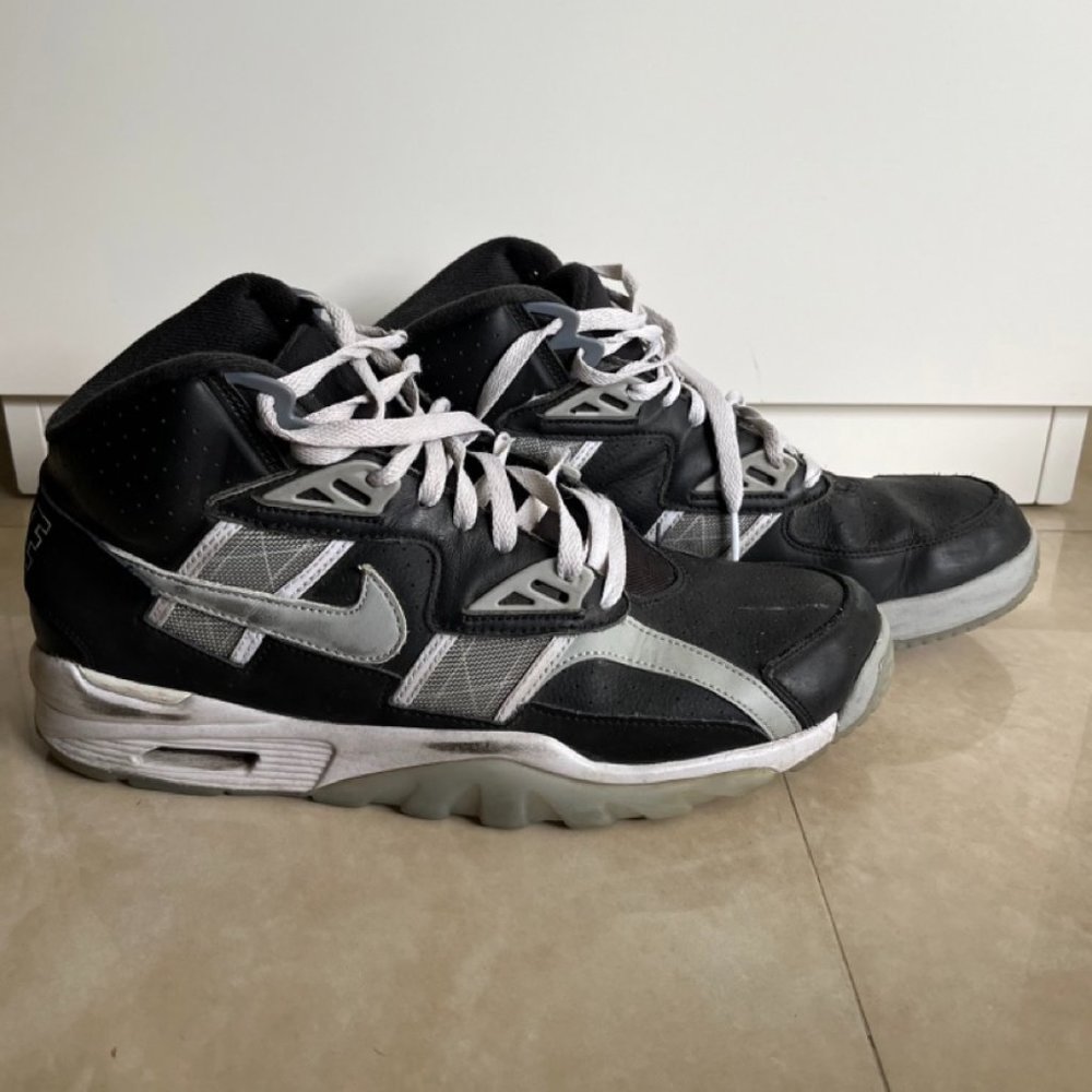 Men's Nike Air Trainer High SC Raiders - Size 10.5 - Black Gray DZ4405-001